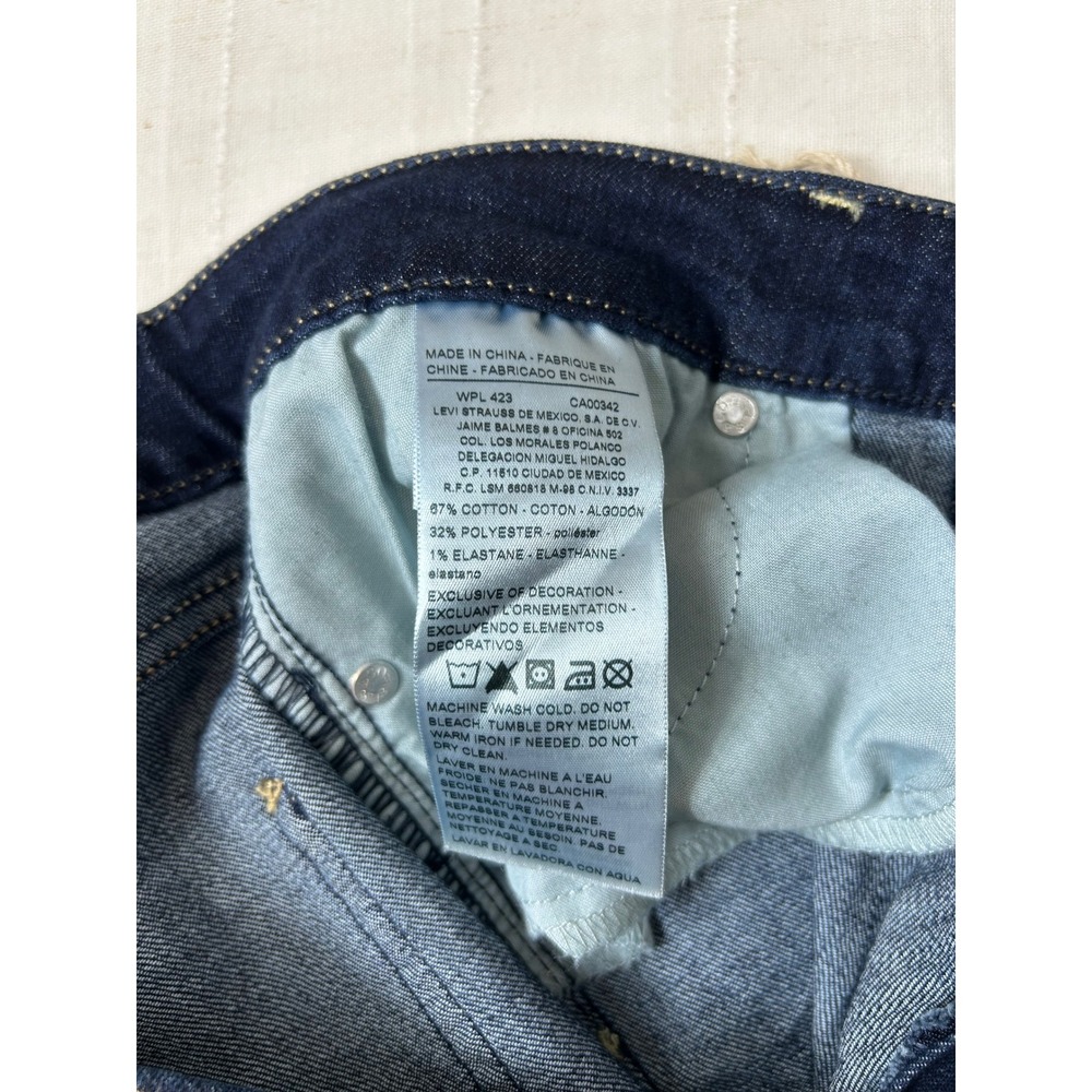 Signature by Levi Strauss & Co Stretch Soft Dark Wash High-Rise Slim jeans 12/31 - Picture 6 of 13
